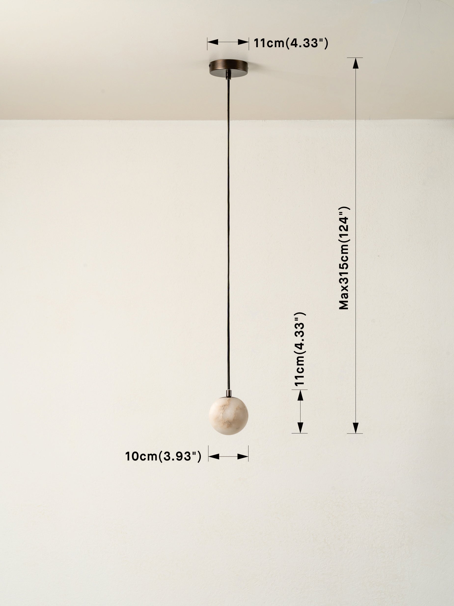 Globa - alabaster and bronze ceiling pendant | Ceiling Light | Lights & Lamps | UK | Modern Affordable Designer Lighting