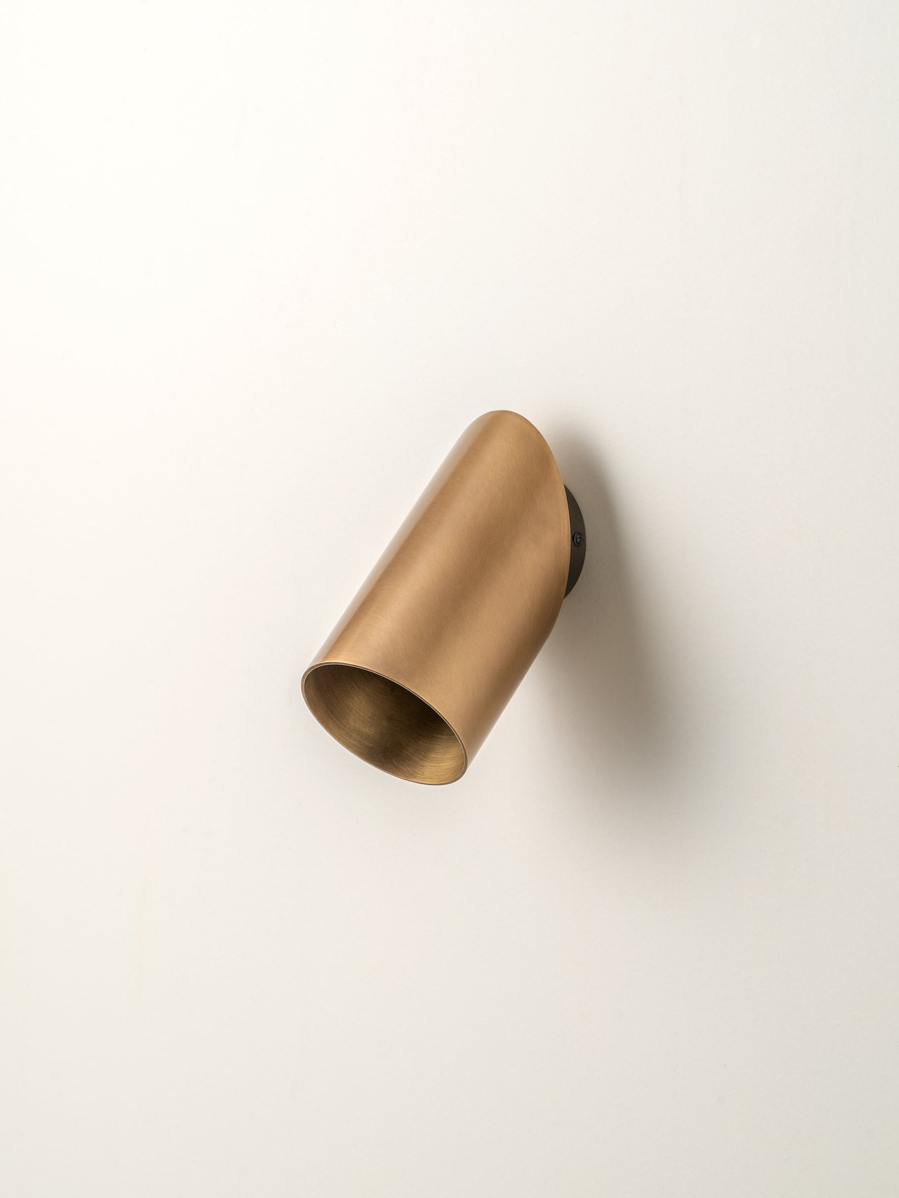 Guilla - brass angled cylinder spot light | Wall Light | lights&lamps | UK | Modern Affordable Designer Lighting