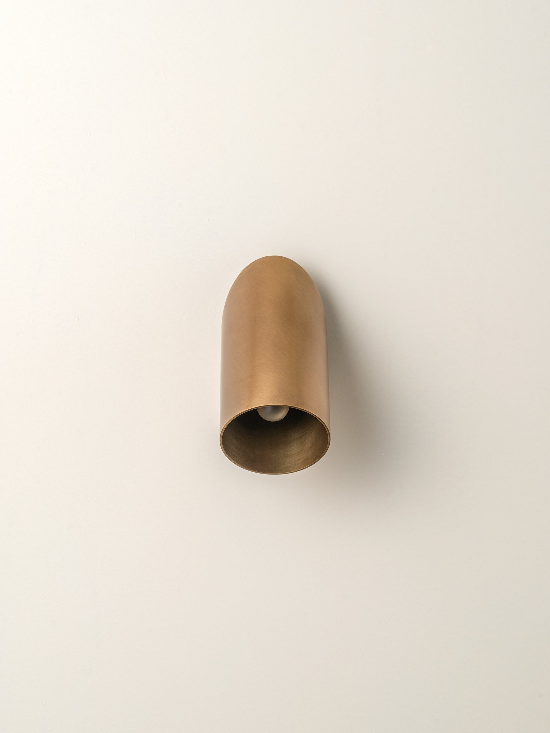 Guilla - brass angled cylinder spot light