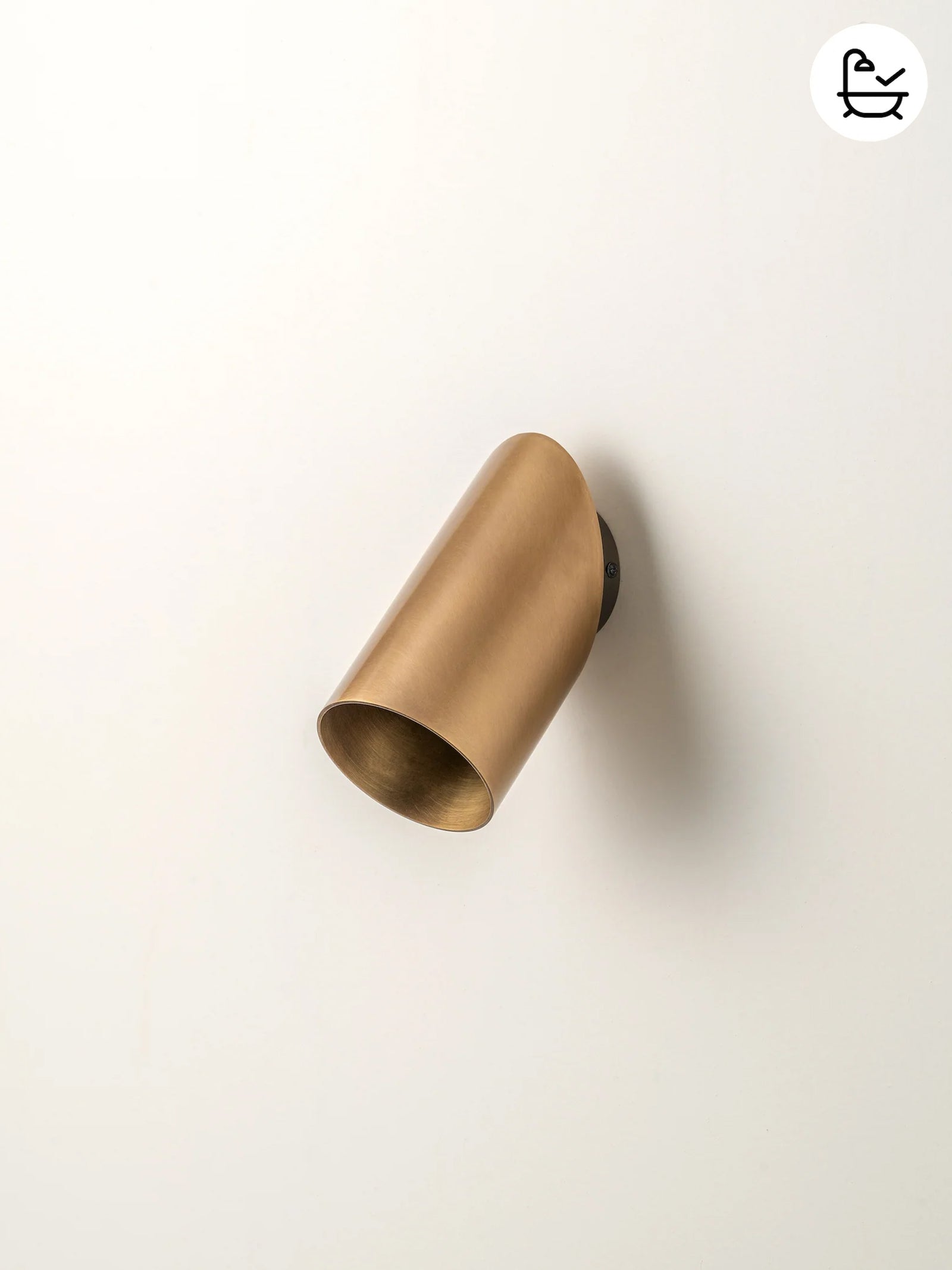 Guilla - brass angled cylinder spot light | Wall Light | Lights & Lamps | UK | Modern Affordable Designer Lighting