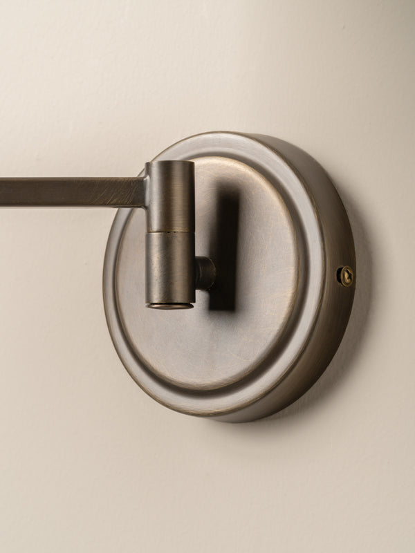 Highgate aged brass wall light