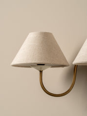 Holland aged brass double wall light | Wall Light | lights&lamps | UK | Modern Affordable Designer Lighting