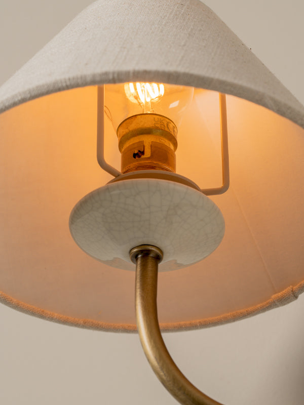 Holland aged brass double wall light