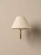 Holland aged brass wall light