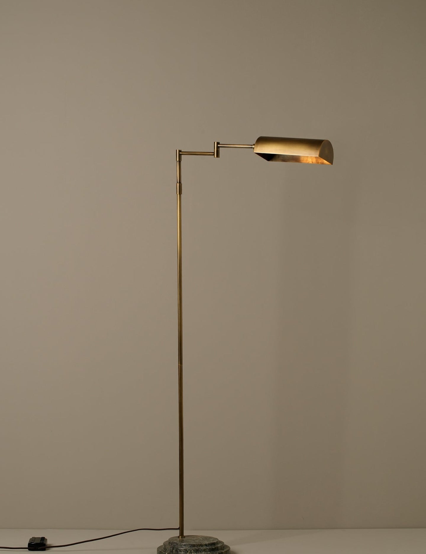 Hyde aged brass floor lamp | Floor Lamp | lights&lamps | UK | Modern Affordable Designer Lighting