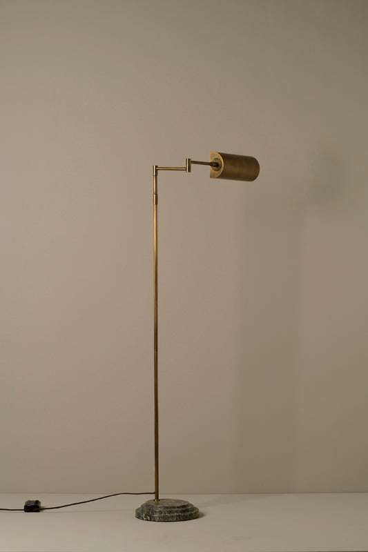 Hyde aged brass floor lamp | Floor Lamp | lights&lamps | UK | Modern Affordable Designer Lighting