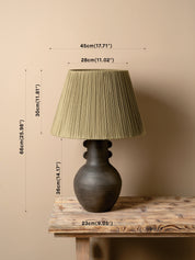 image of table lamp with dimensions on image