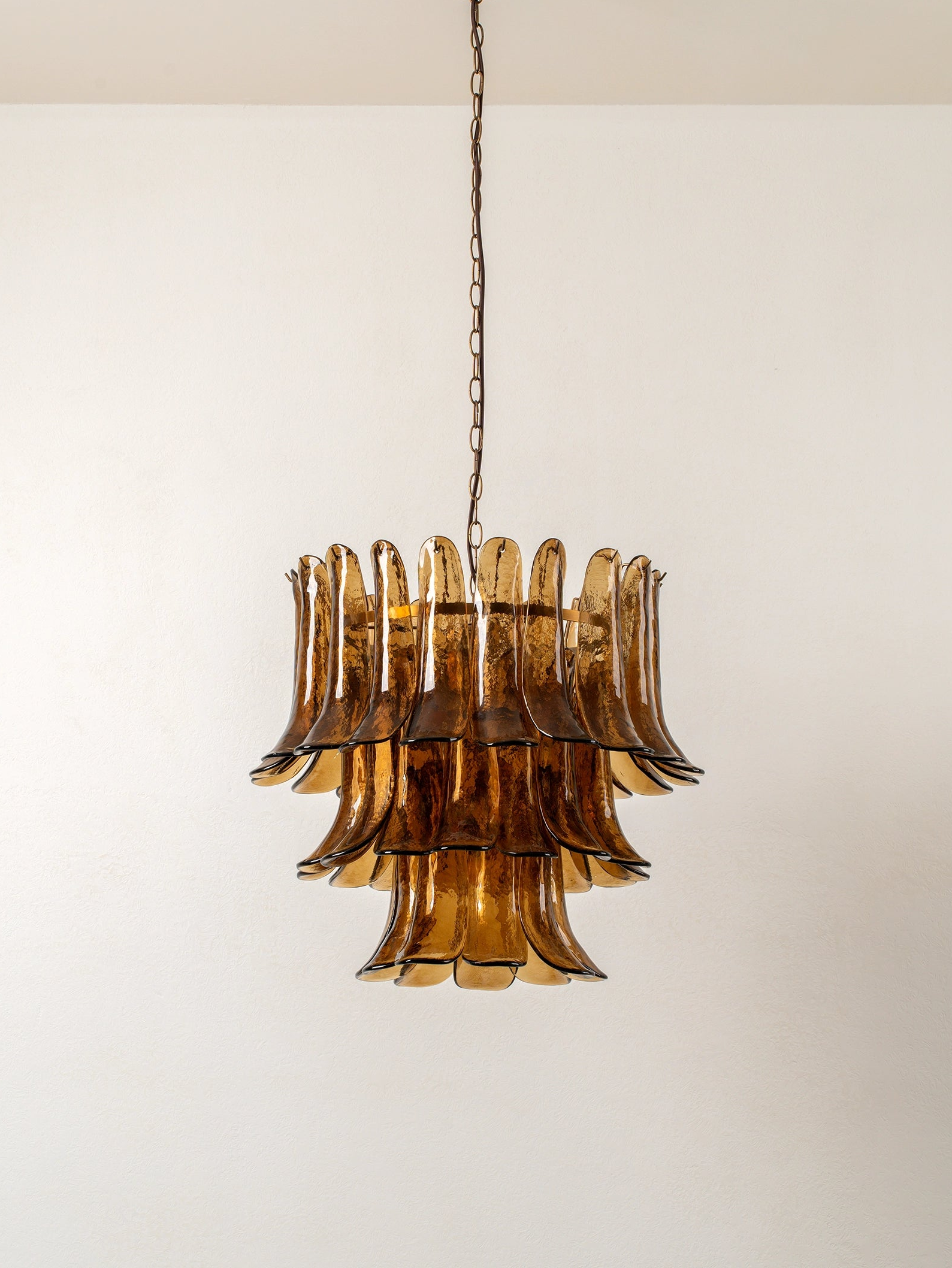 Lonso - 4 light aged brass and smoked brown glass chandelier | Chandelier | lights&lamps | UK | Modern Affordable Designer Lighting