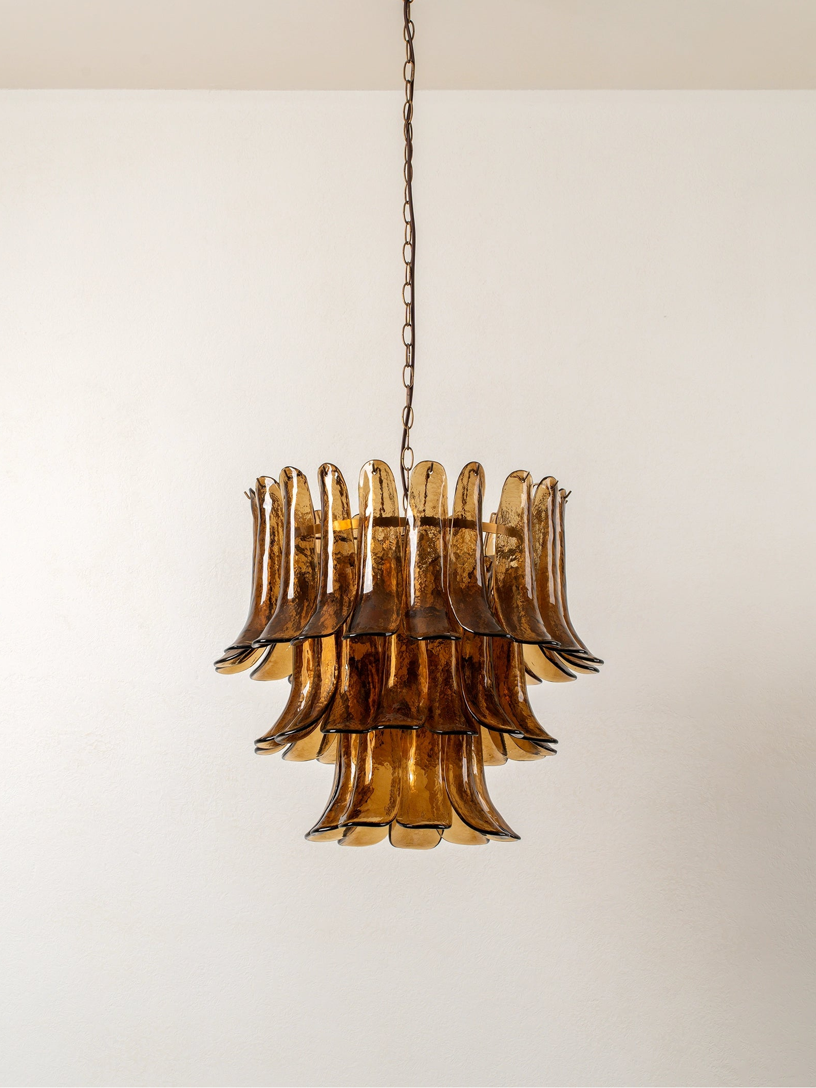 Lonso - 4 light aged brass and smoked brown glass chandelier | Chandelier | lights&lamps | UK | Modern Affordable Designer Lighting