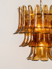 Lonso - 4 light aged brass and smoked brown glass chandelier | Chandelier | Lights & Lamps | UK | Modern Affordable Designer Lighting