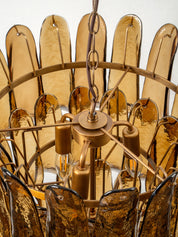 Lonso - 4 light aged brass and smoked brown glass chandelier | Chandelier | Lights & Lamps | UK | Modern Affordable Designer Lighting