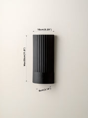 Nitara - chocolate ribbed concrete wall light | Wall Light | lights&lamps | UK | Modern Affordable Designer Lighting