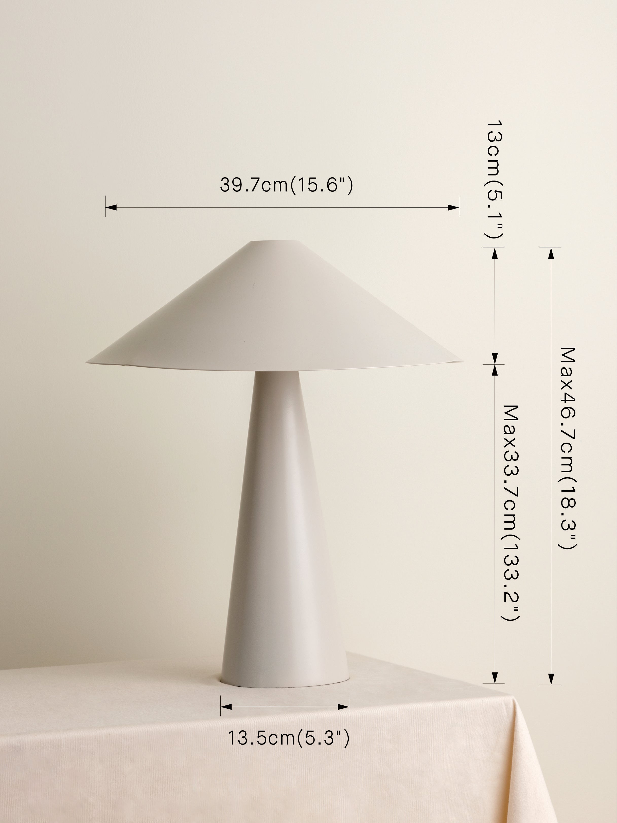 Orta - 1 light warm white cone table lamp | Table Lamp | Lights & Lamps | UK | Modern Affordable Designer Lighting