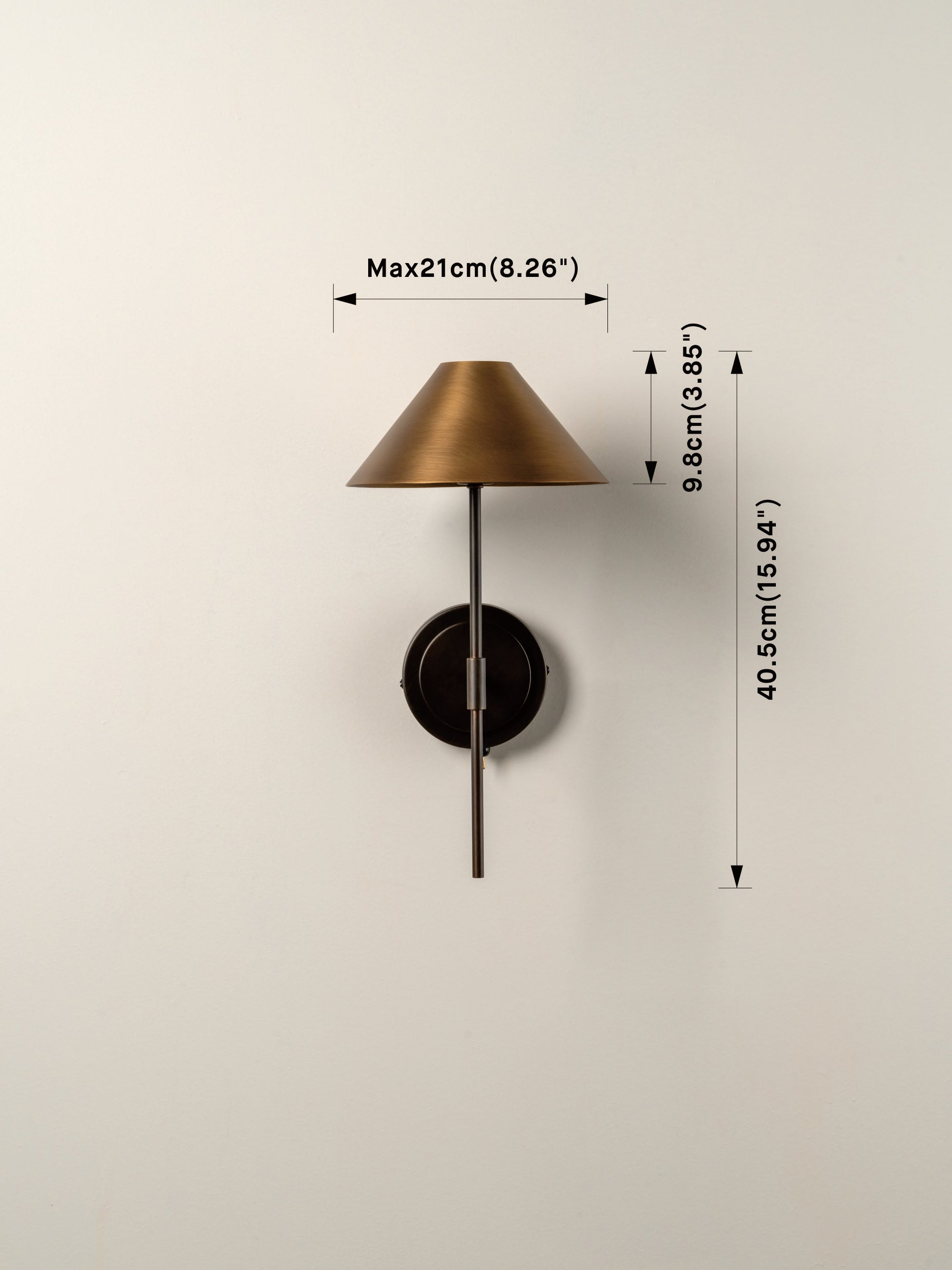 Orta - aged brass and bronze wall light | Wall Light | lights&lamps | UK | Modern Affordable Designer Lighting