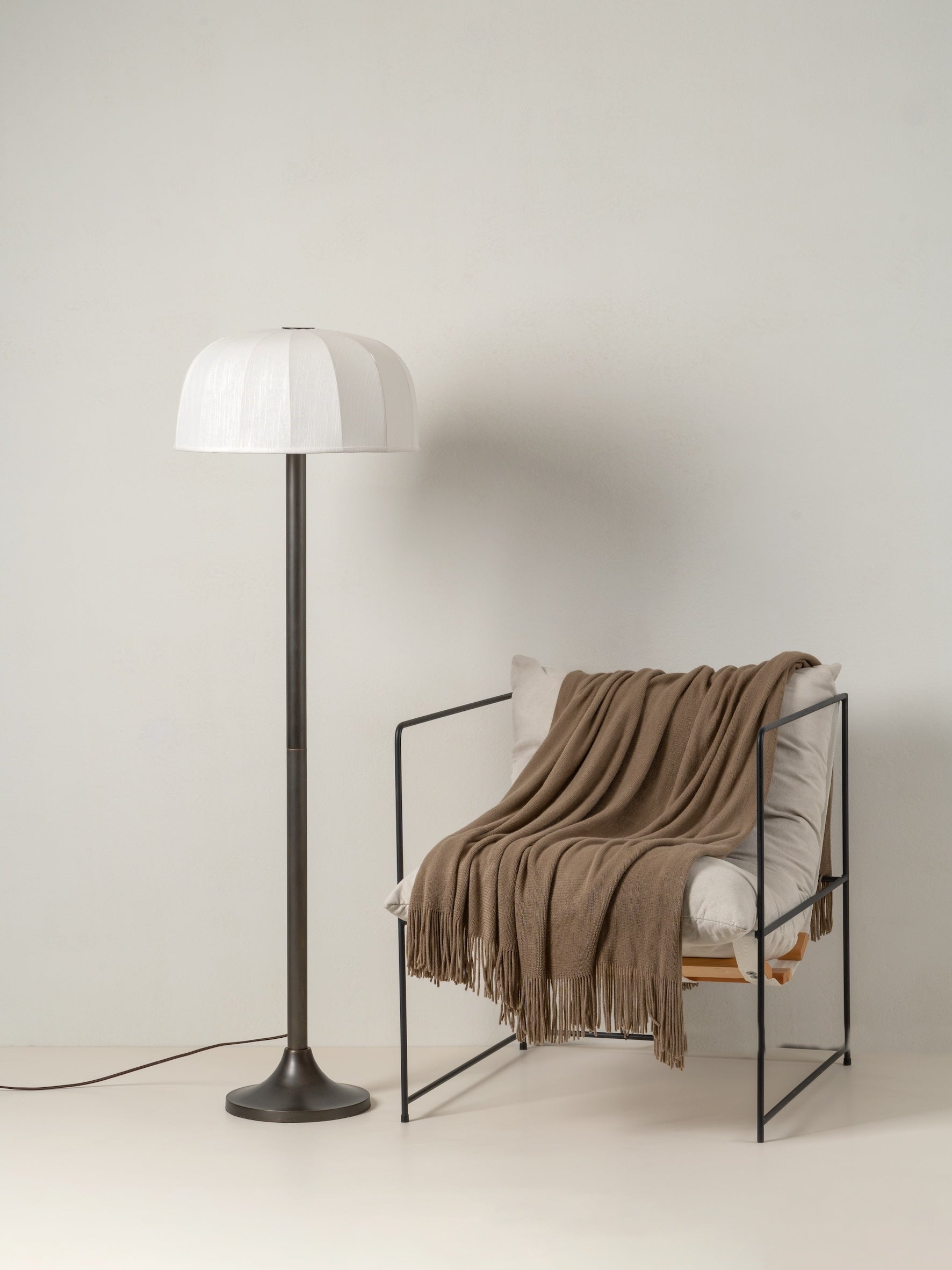 Ottino - bronze and linen floor lamp |  | Lights & Lamps | UK | Modern Affordable Designer Lighting