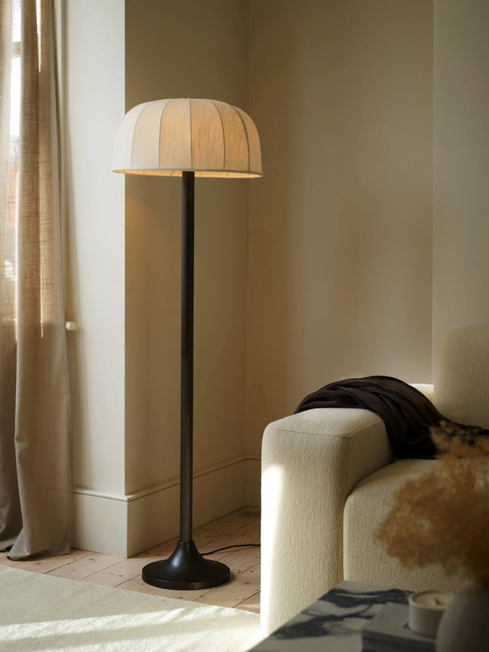 Ottino - bronze and linen floor lamp | Floor Lamp | Lights &amp; Lamps | UK | Modern Affordable Designer Lighting