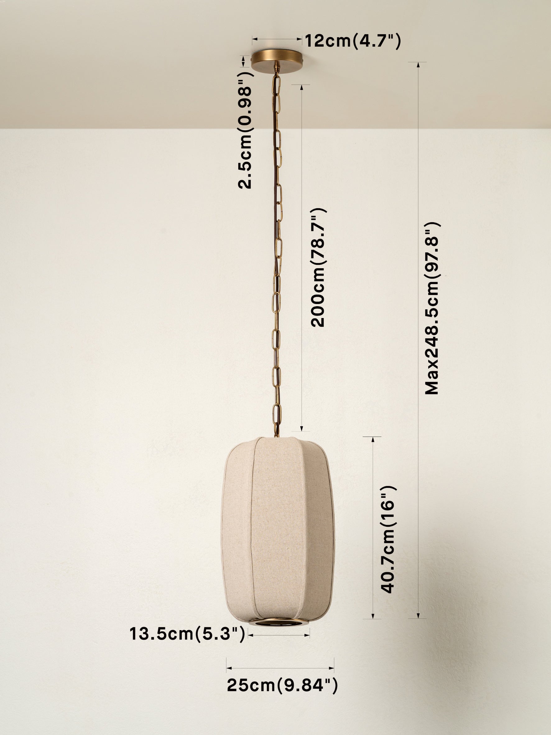 Ottino tall pendant | Ceiling Light | lights&lamps | UK | Modern Affordable Designer Lighting