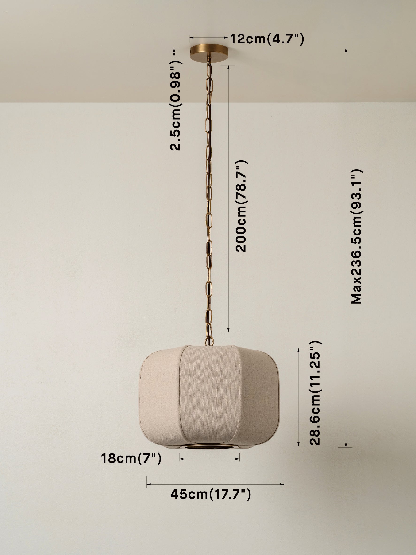 Ottino wide pendant | Ceiling light | Lights & Lamps | UK | Modern Affordable Designer Lighting