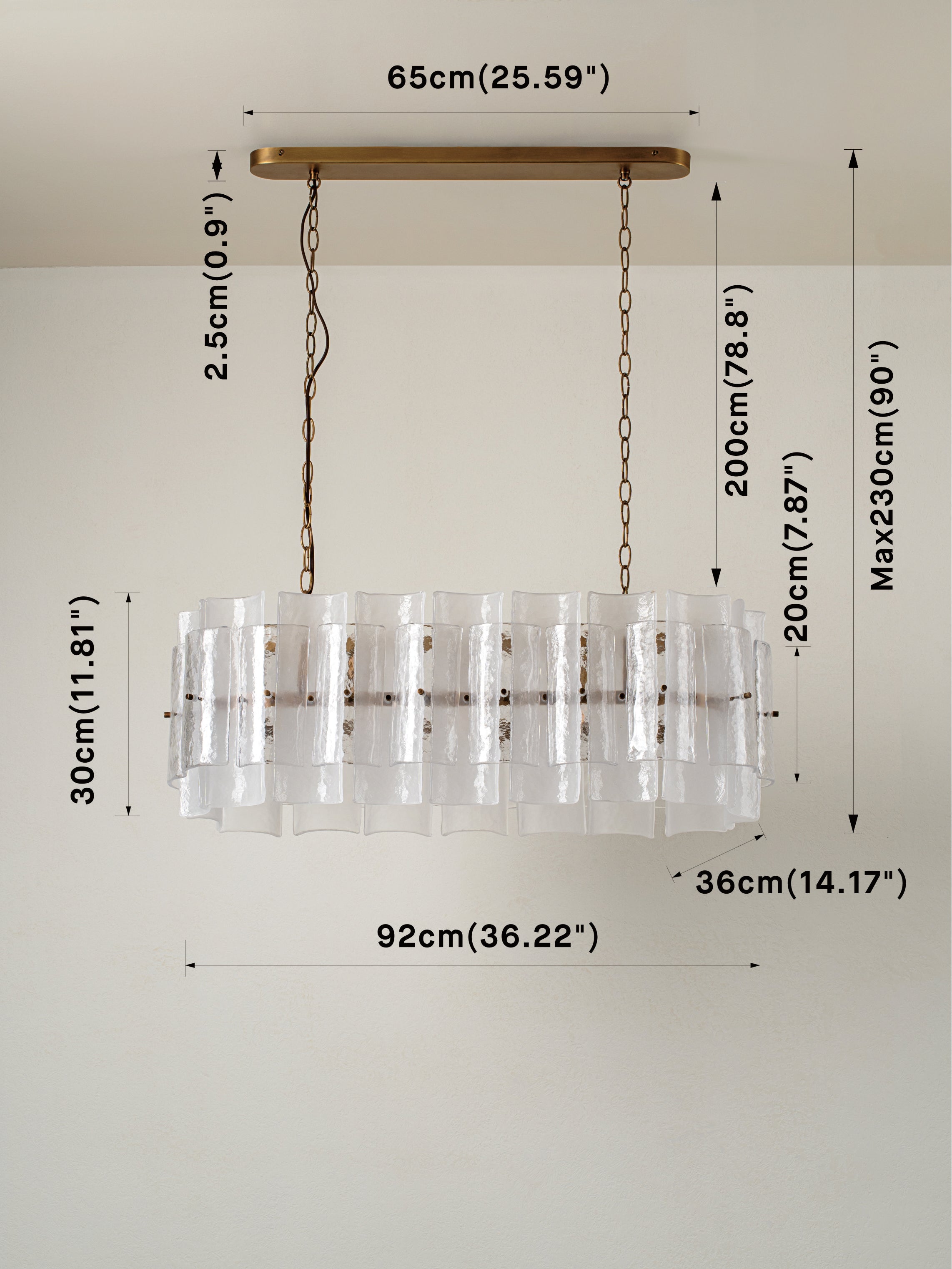 Pazo - 5 light layered textured glass oval chandelier | Chandelier | lights&lamps | UK | Modern Affordable Designer Lighting