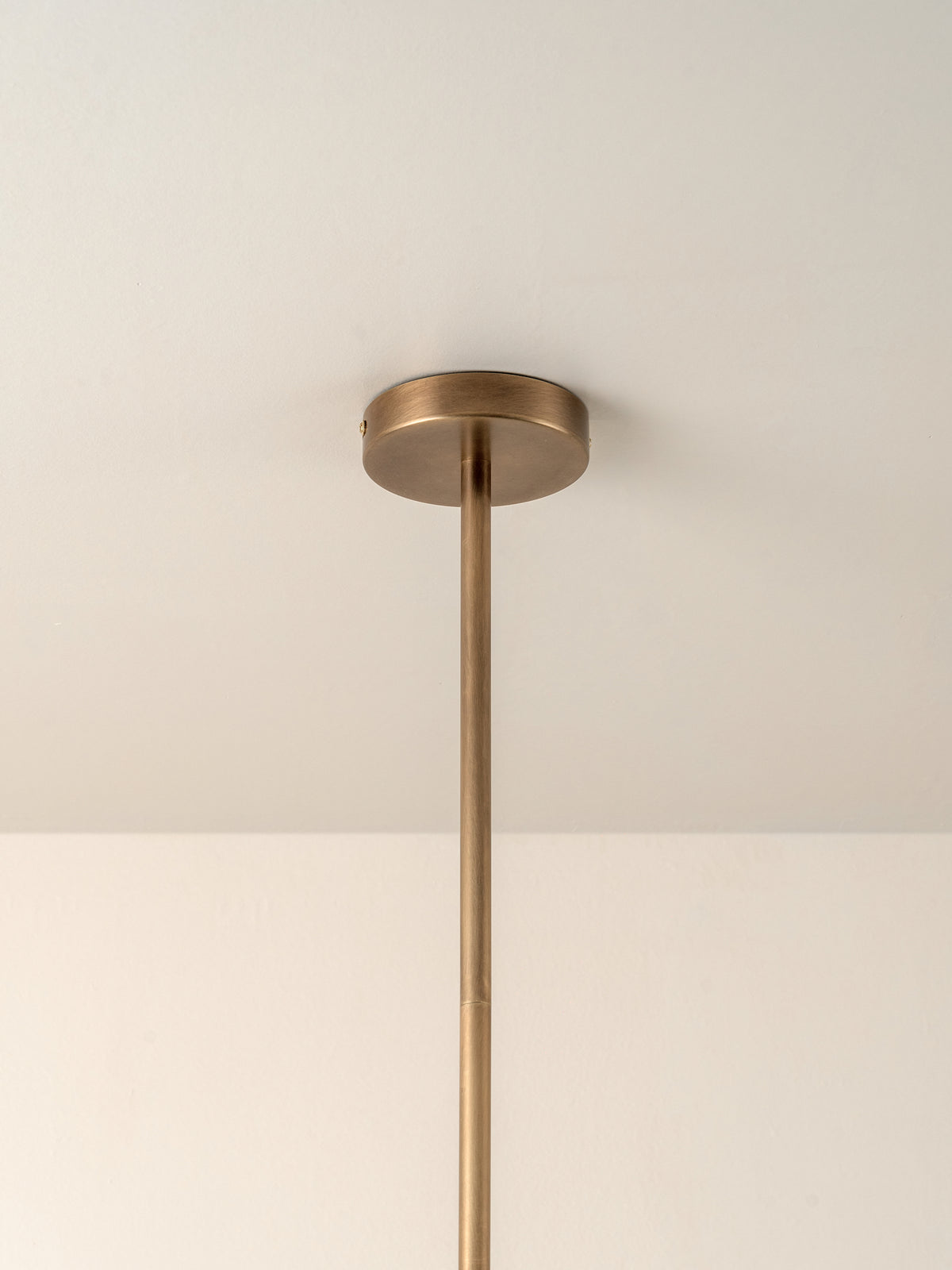 Buy Perry - 6 light aged brass and opal pendant by lights&lamps
