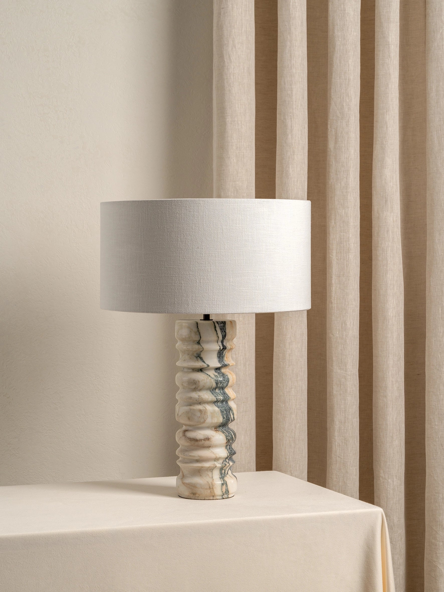 Renee - large Voila Calacatta marble table lamp | Table lamp | lights & lamps | US | Modern affordable designer lighting