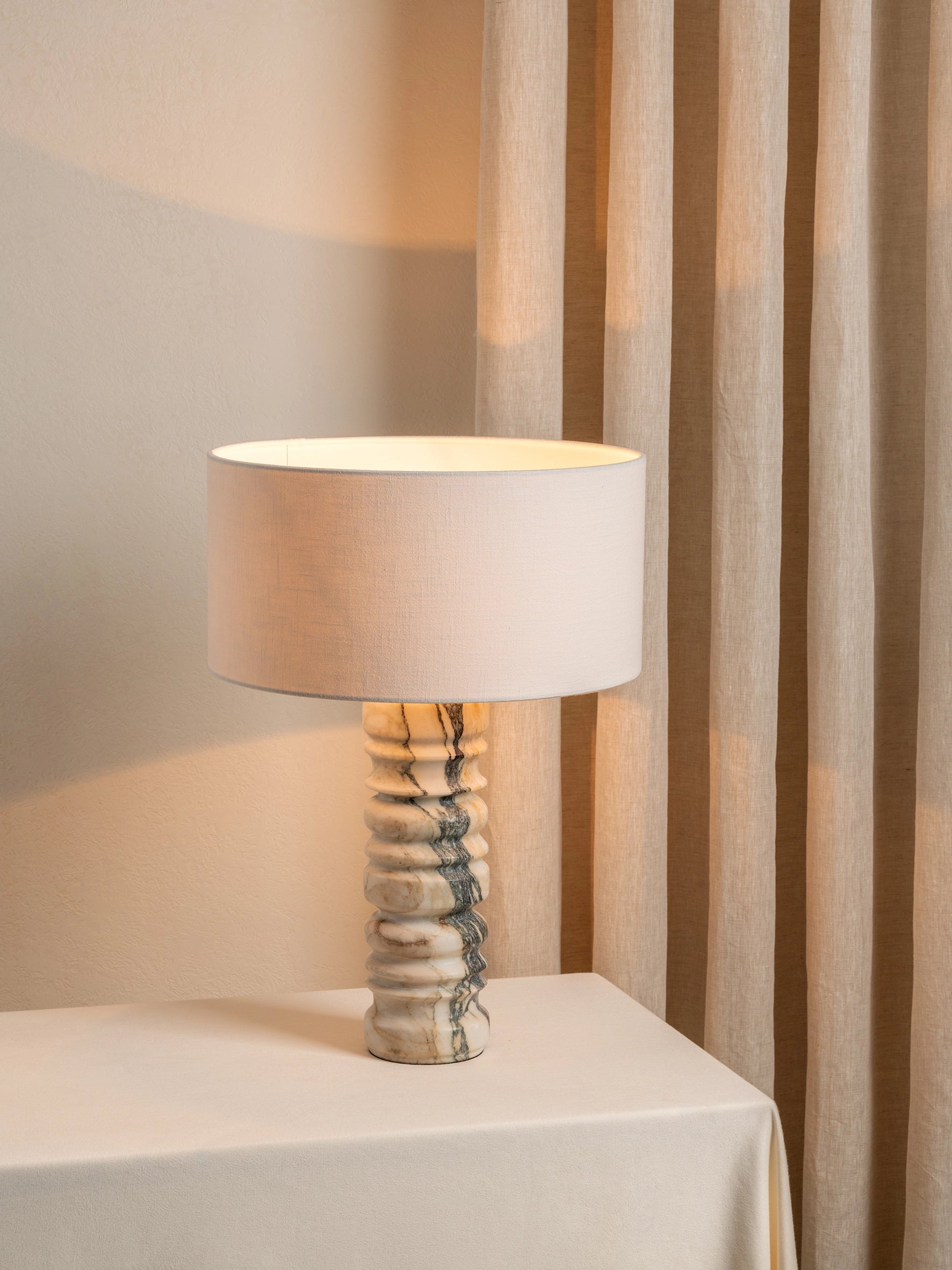 Renee - large Voila Calacatta marble table lamp | Table lamp | lights & lamps | US | Modern affordable designer lighting