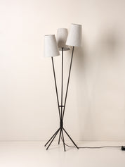 Renwick - 3 light linen and bronze floor lamp | Floor Lamp | lights&lamps | UK | Modern Affordable Designer Lighting