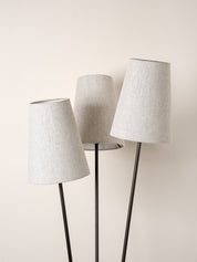 Renwick - 3 light linen and bronze floor lamp | Floor Lamp | lights&lamps | UK | Modern Affordable Designer Lighting