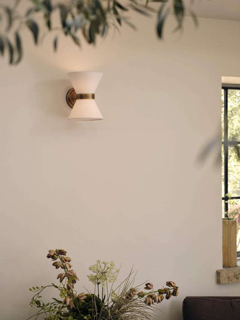 Renwick aged brass wall light | Wall Light | lights&lamps | UK | Modern Affordable Designer Lighting