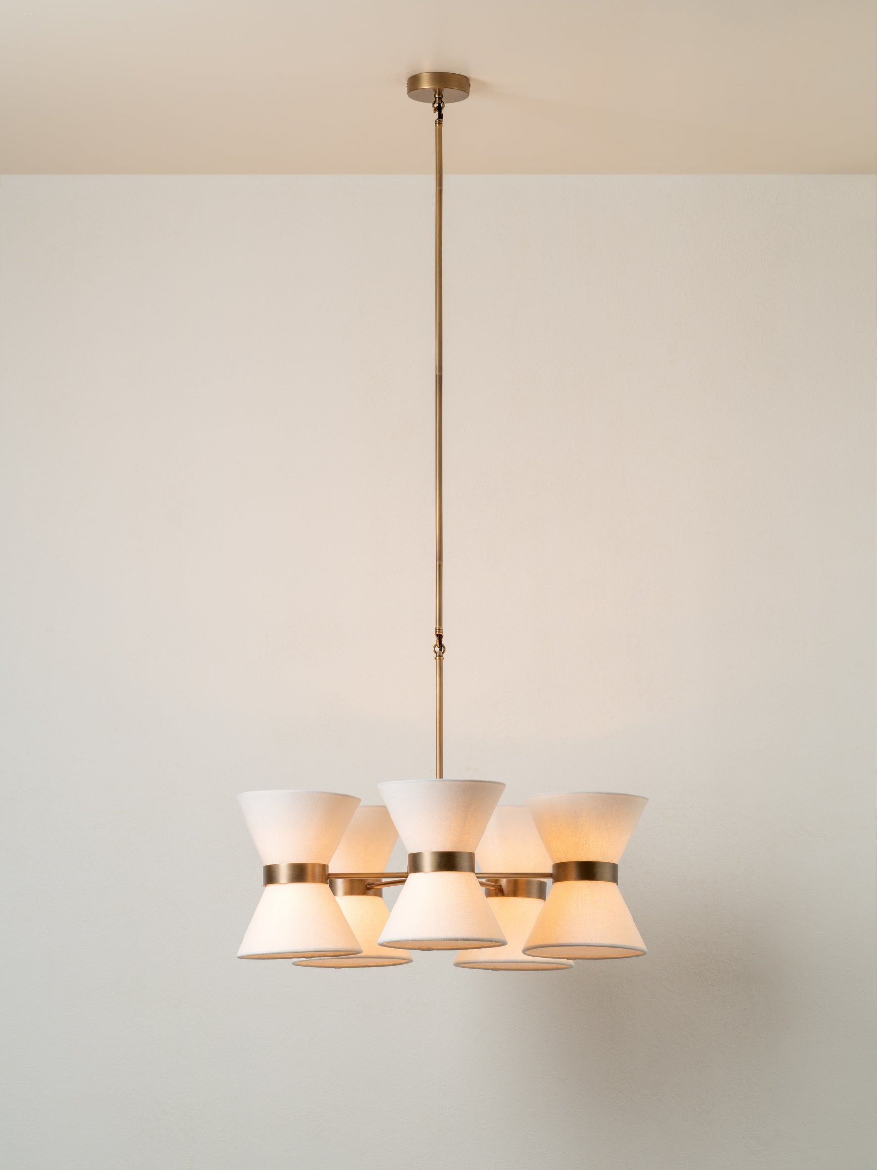 Renwick aged brass pendant