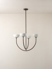 Ruzo - 4 light bronze and porcelain pendant | Ceiling Light | Lights & Lamps | UK | Modern Affordable Designer Lighting
