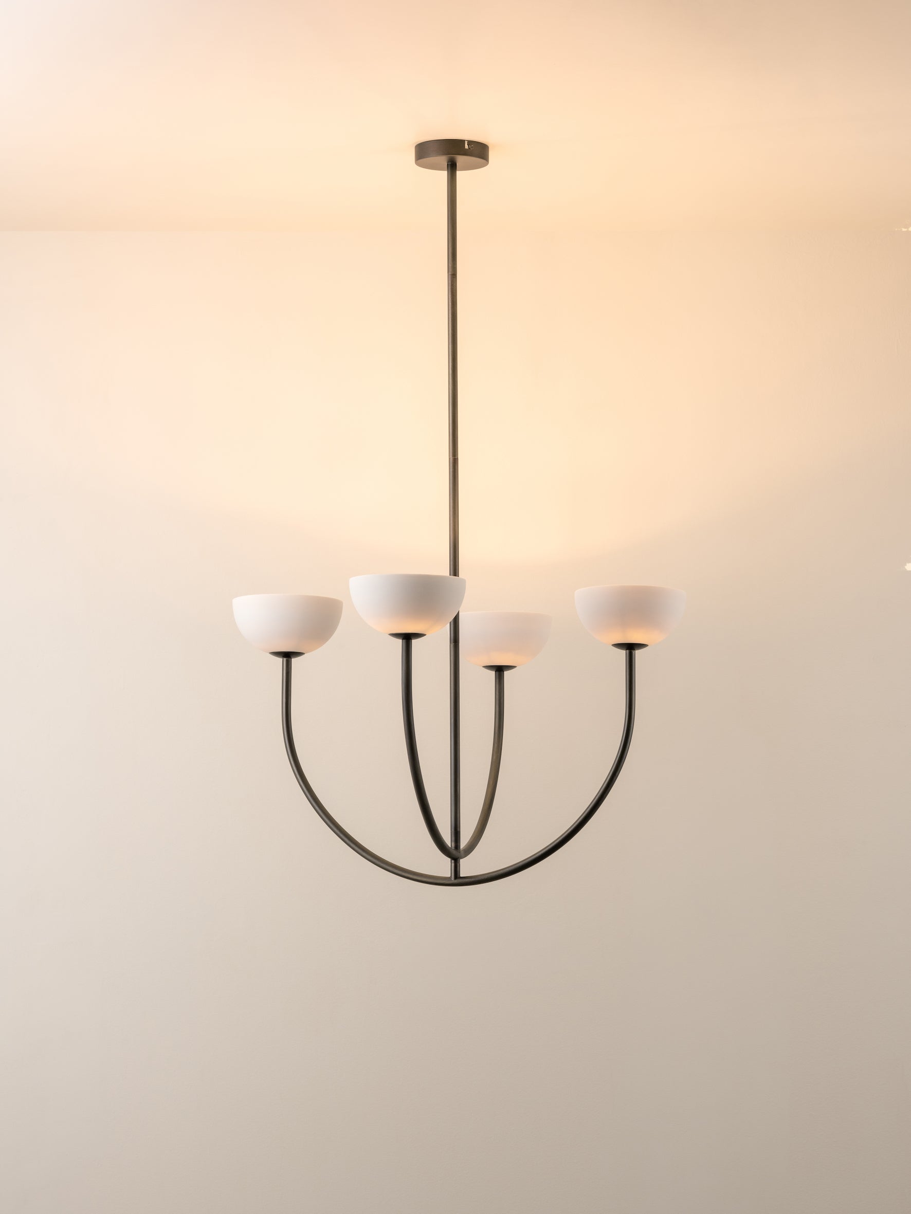 Ruzo - 4 light bronze and porcelain pendant | Ceiling Light | Lights & Lamps | UK | Modern Affordable Designer Lighting