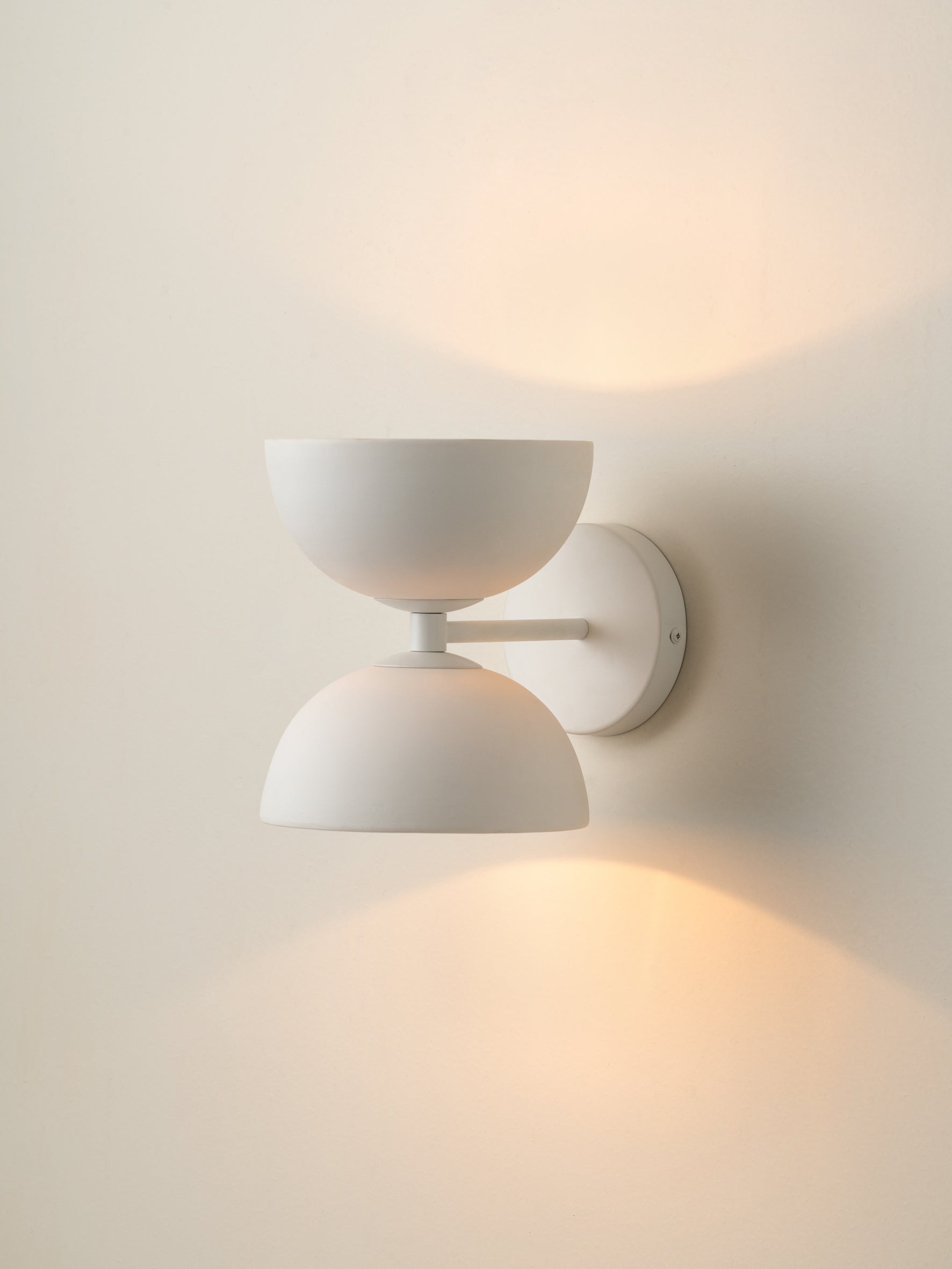 Ruzo - 2 light warm white and porcelain wall light | Wall Light | Lights & Lamps | UK | Modern Affordable Designer Lighting