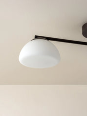 Silio - 3 light bronze and opal flush | Ceiling Light | Lights & Lamps | UK | Modern Affordable Designer Lighting