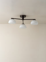 Silio - 3 light bronze and opal flush