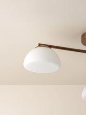 Silio - 3 light aged brass and opal flush | Ceiling Light | Lights & Lamps | UK | Modern Affordable Designer Lighting