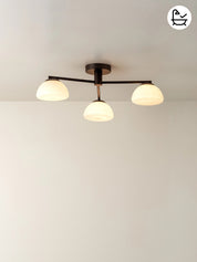 Silio - 3 light bronze and opal flush