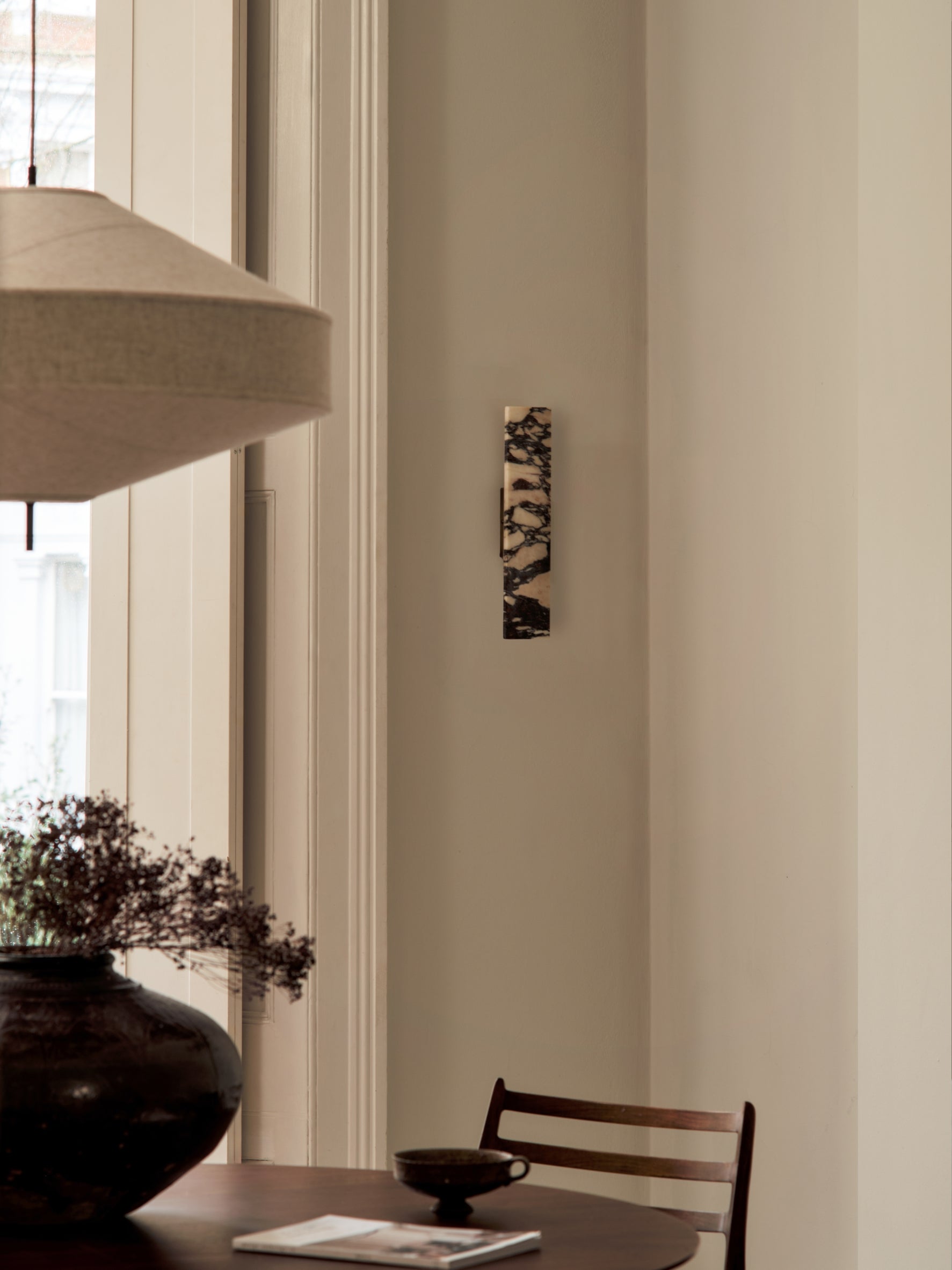 Canti - Calacatta Viola marble and aged brass rectangular wall light | Wall Light | lights&lamps | UK | Modern Affordable Designer Lighting
