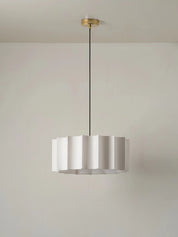 Viotti - white inverted scallop linen lampshade | Lamp shade | lights&lamps | UK | Modern Affordable Designer Lighting