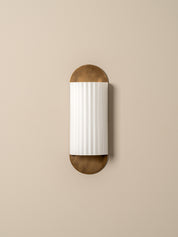 Wilcote aged brass wall light