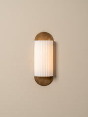 Wilcote aged brass wall light
