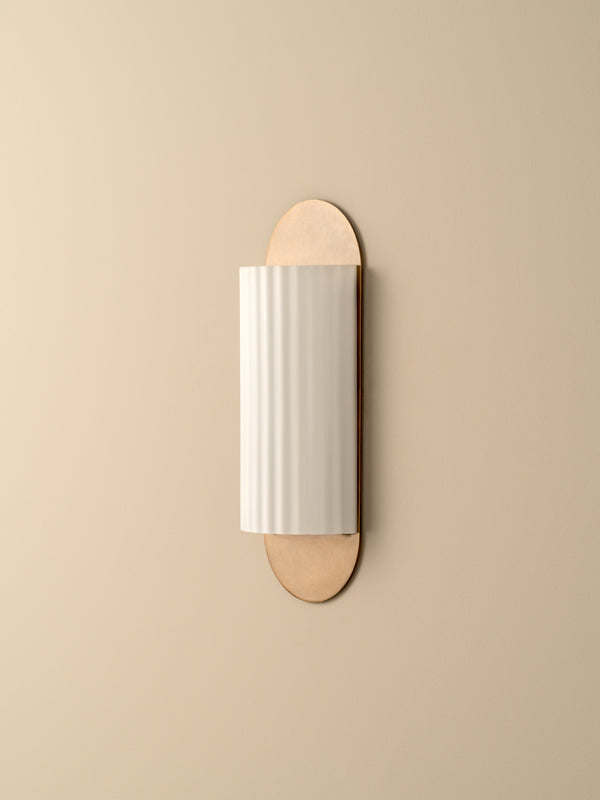 Wilcote aged brass wall light