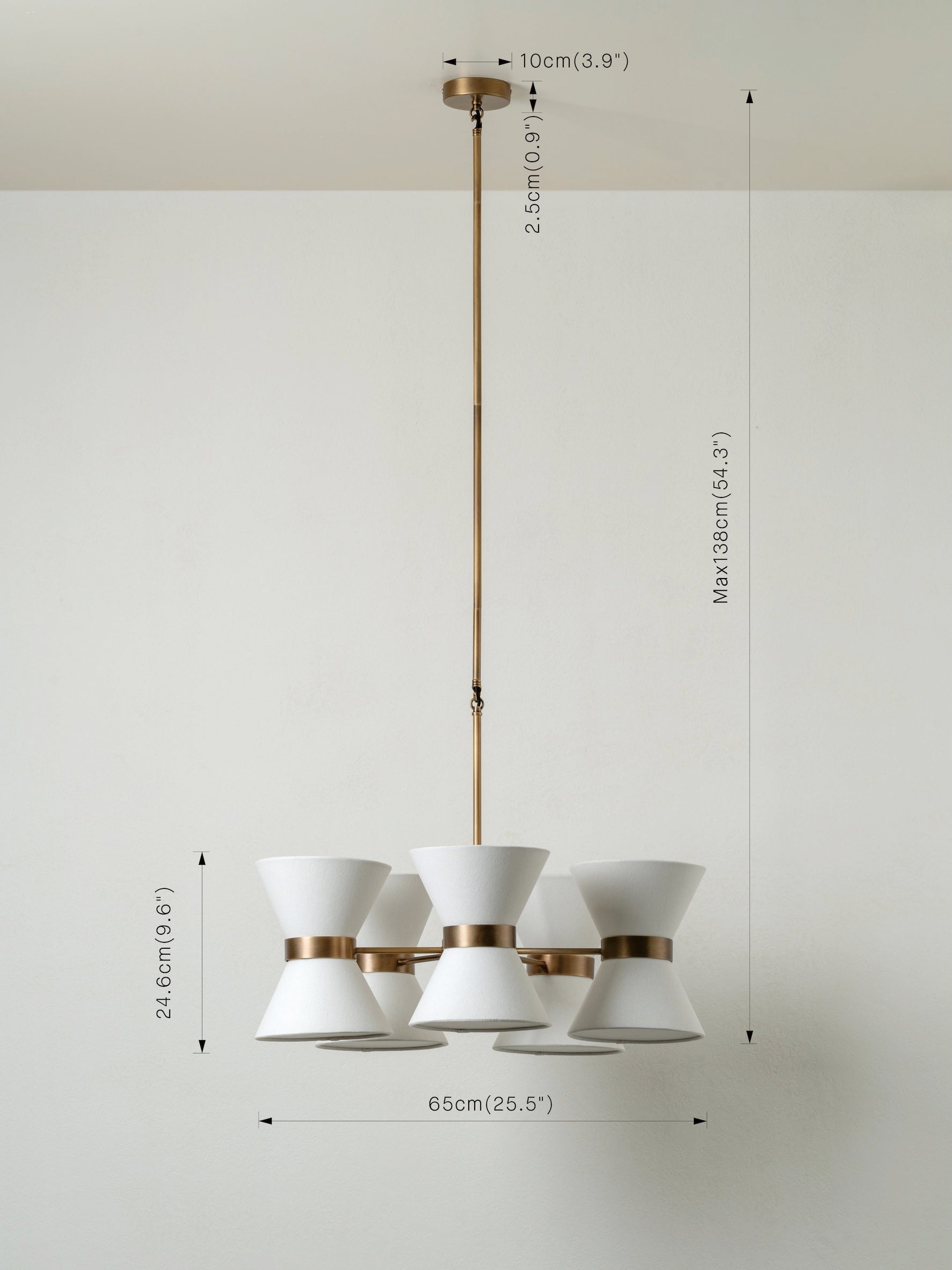 Renwick aged brass pendant | Ceiling light | Lights & Lamps | UK | Modern Affordable Designer Lighting