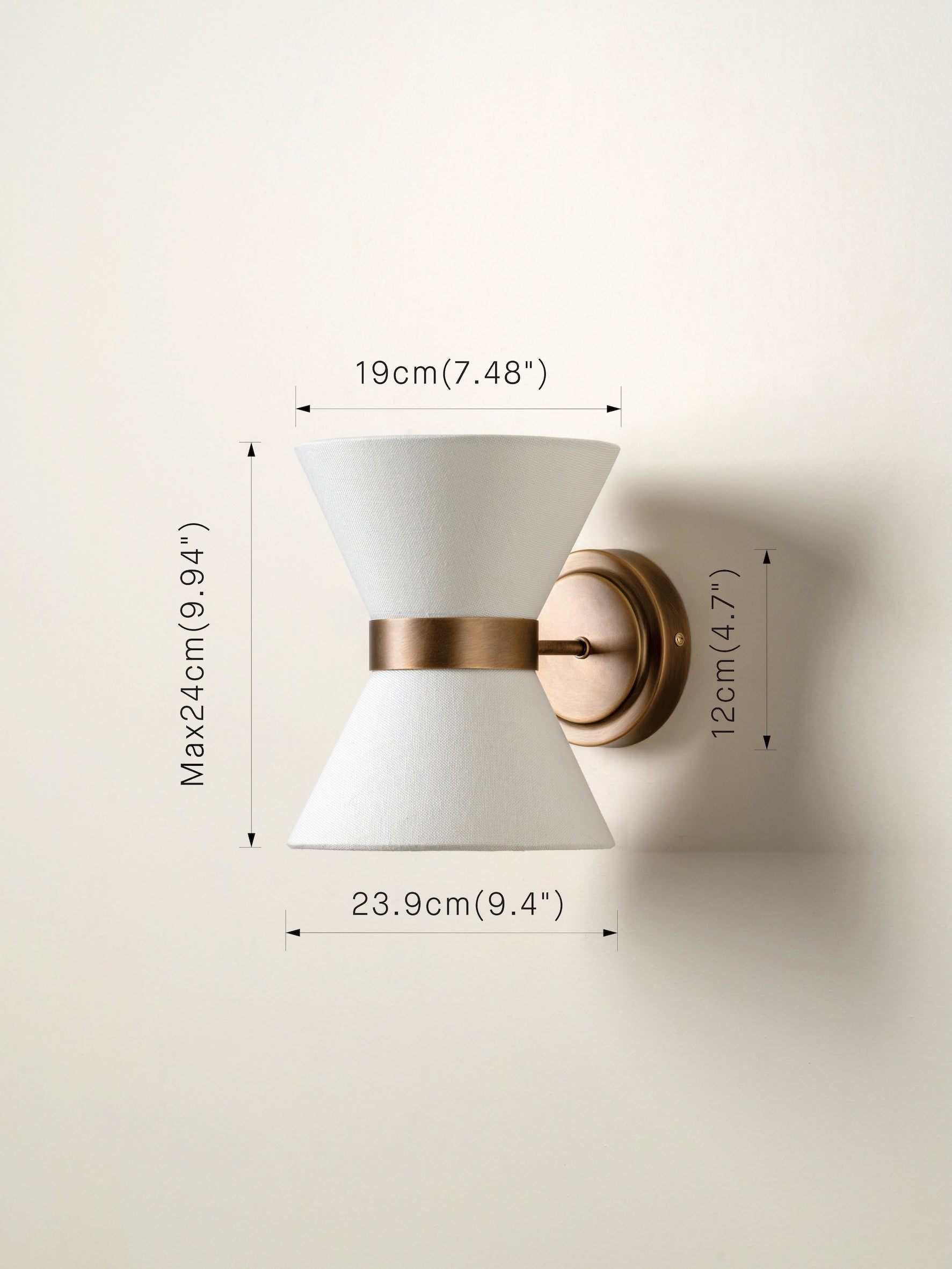 Renwick aged brass wall light | Wall Light | Lights & Lamps | UK | Modern Affordable Designer Lighting