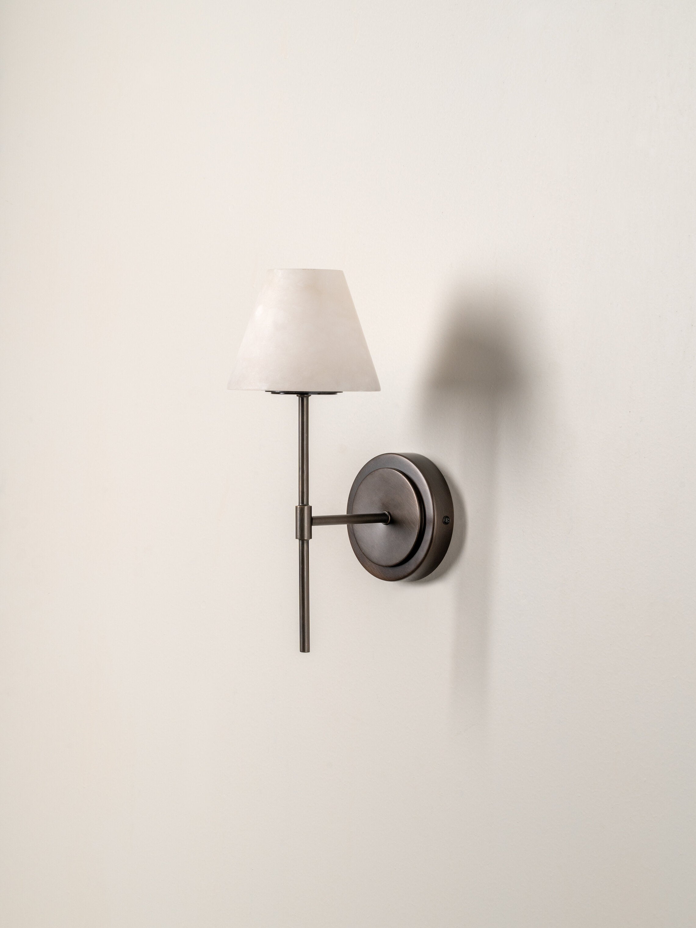 Alba - 1 light alabaster glass and bronze wall light | Wall light | lights & lamps | Modern affordable designer lighting