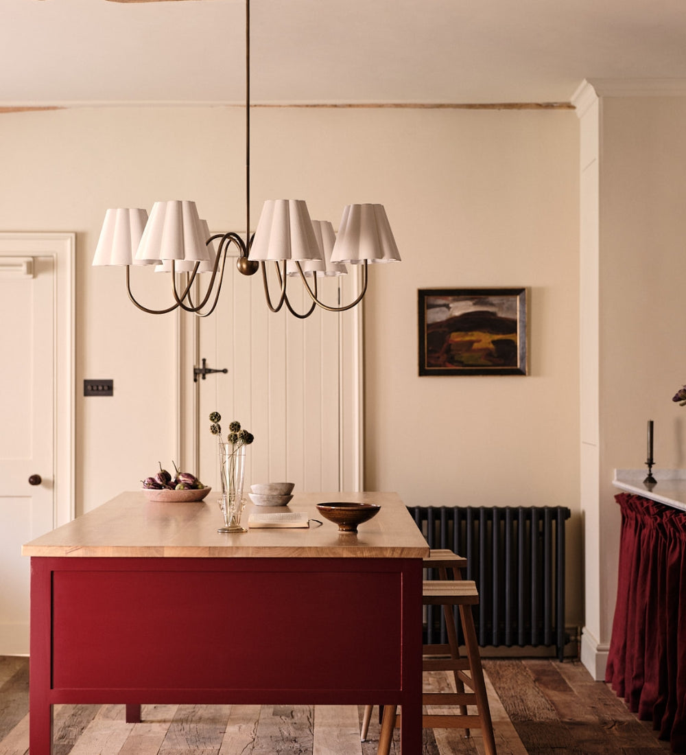 Aston aged brass chandelier | Chandelier | lights&lamps | UK | Modern Affordable Designer Lighting