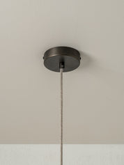 Folia - small scalloped natural linen pendant | Ceiling Light | lights&lamps | UK | Modern Affordable Designer Lighting