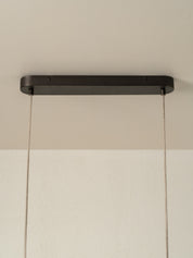 Folia - oval scalloped natural linen pendant | Ceiling Light | lights&lamps | UK | Modern Affordable Designer Lighting