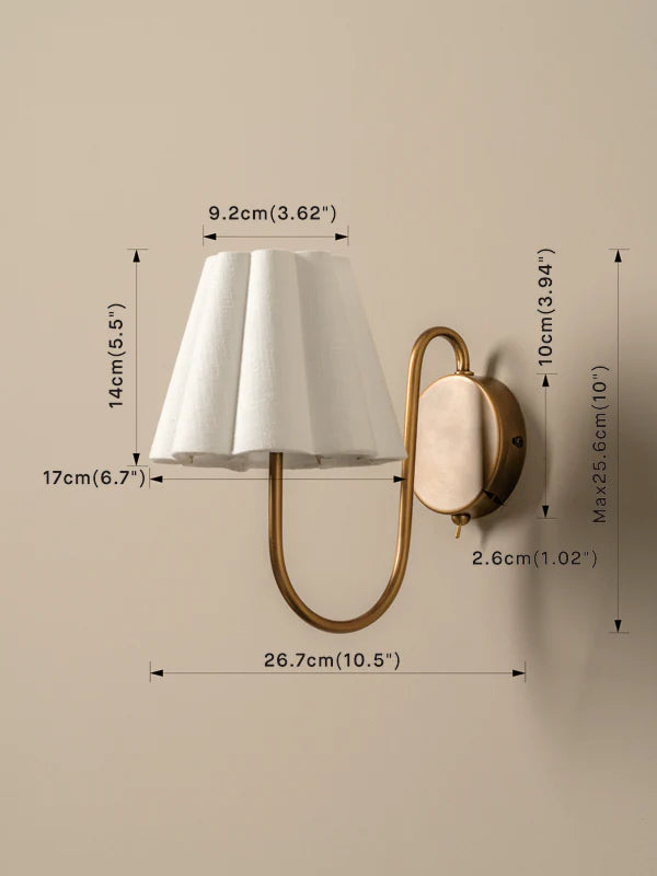 Aston aged brass wall light | Wall Light | lights&lamps | UK | Modern Affordable Designer Lighting