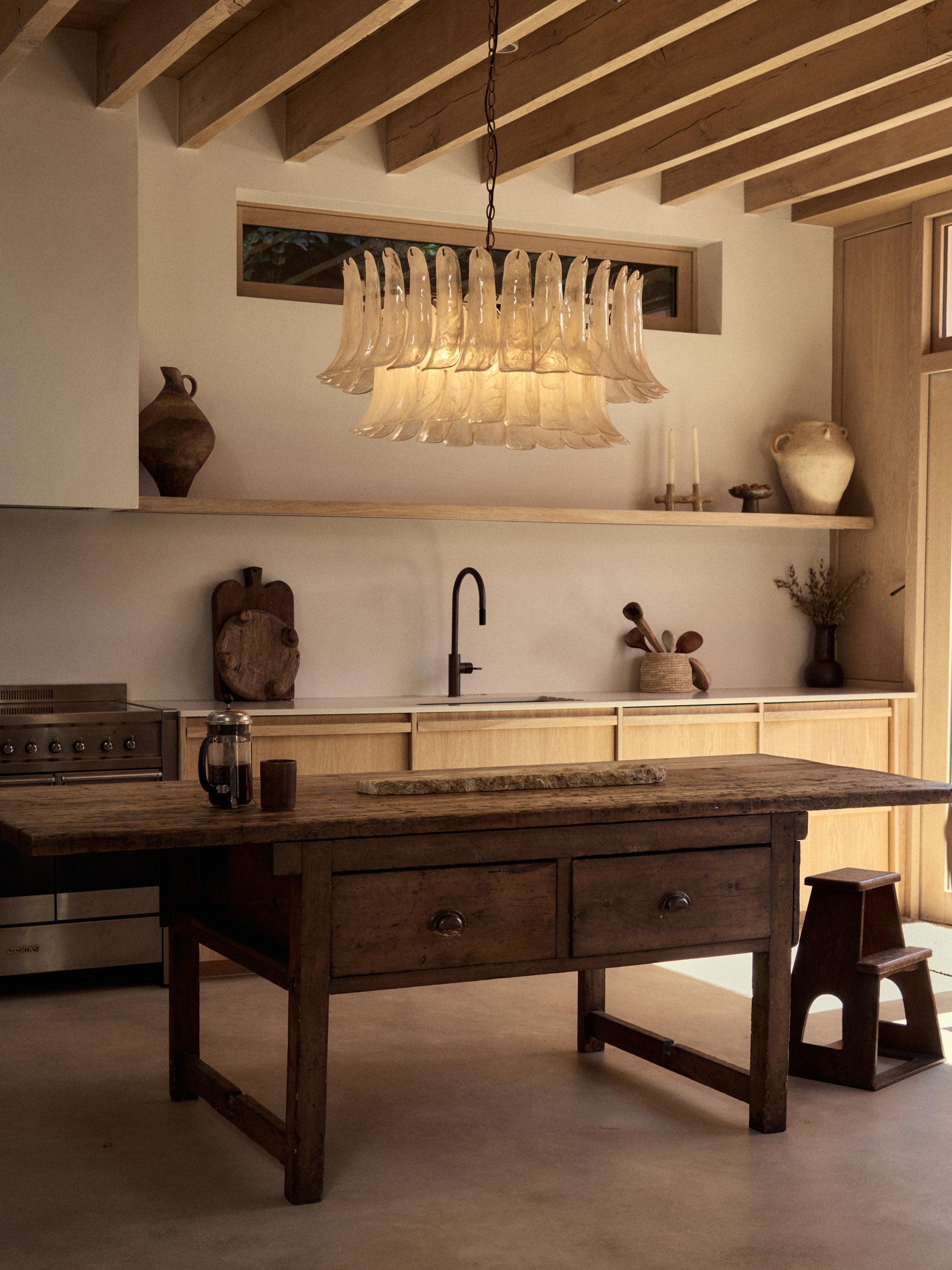 Lonso taupe wide chandelier | Chandelier | lights&lamps | UK | Modern Affordable Designer Lighting